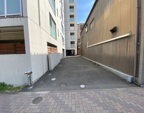 私道か敷地の一部か紛らわしい宅地